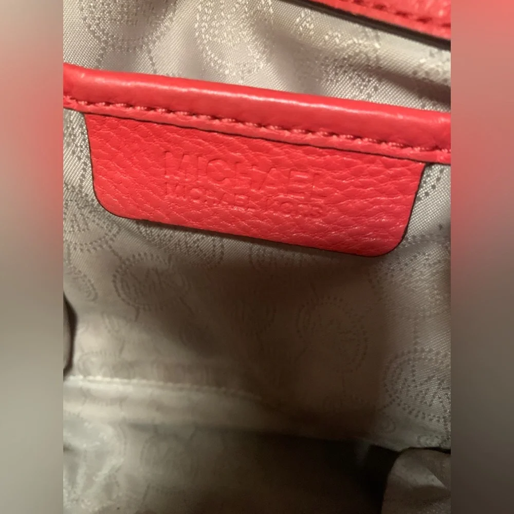 Michael Kors Ciara Flame Leather Handbag